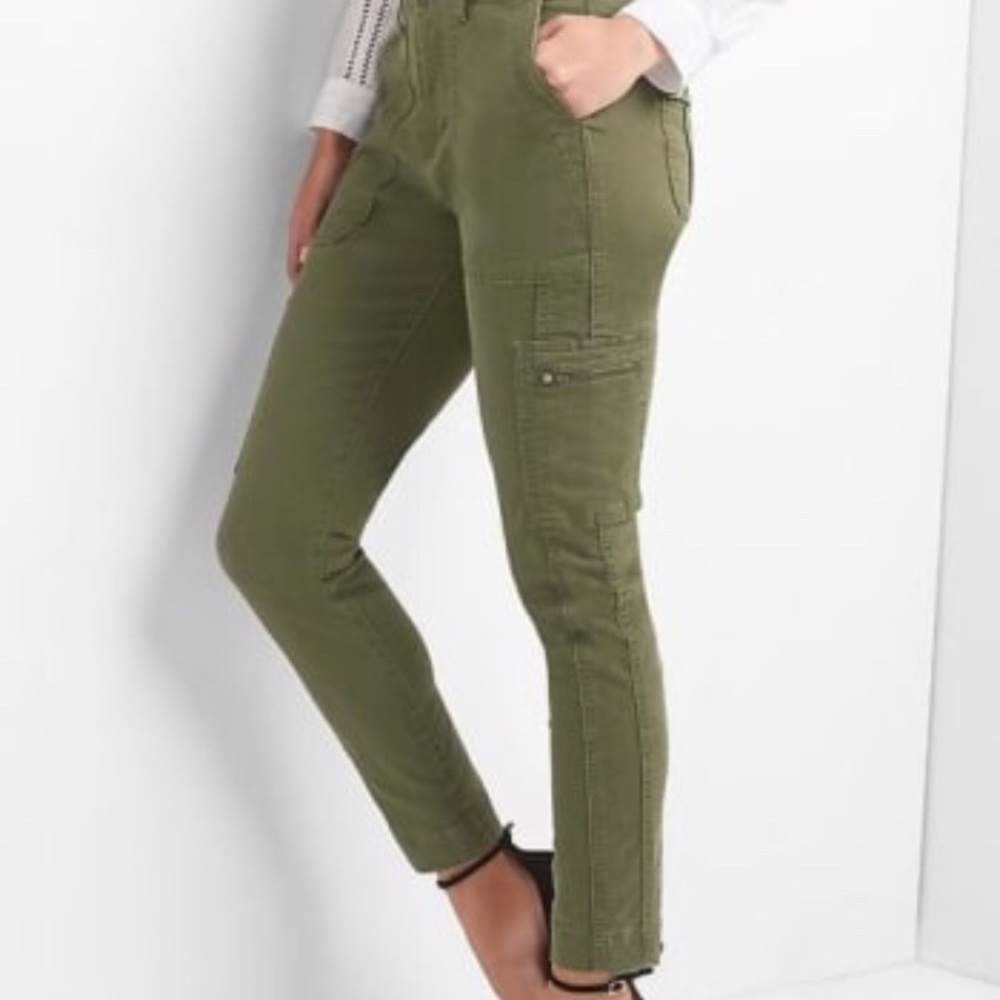 Gap high rise army pant